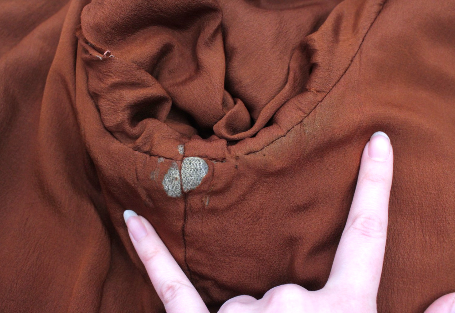 VTG Women’s 30s Brown Wool Coat W/ Fur Trim Collar & Sleeve Cuffs Sz M 1930s