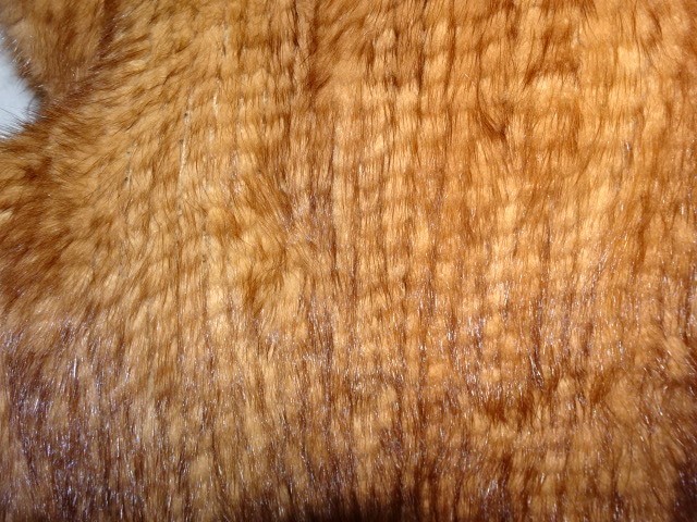 Genuine Knit Mink Fur Stole W/ Ruffles Shrug Shawl Wrap Hook Closure 68×15 S/O