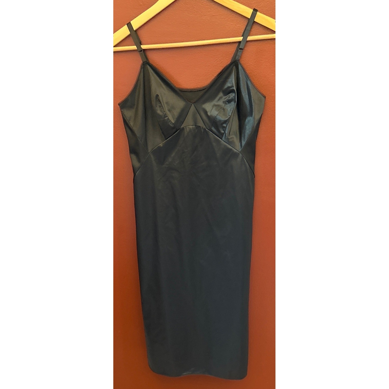 Vintage 1950,s 60,s Van Raalte Full Slip Lingerie Mid Century Modern Pinup Noir