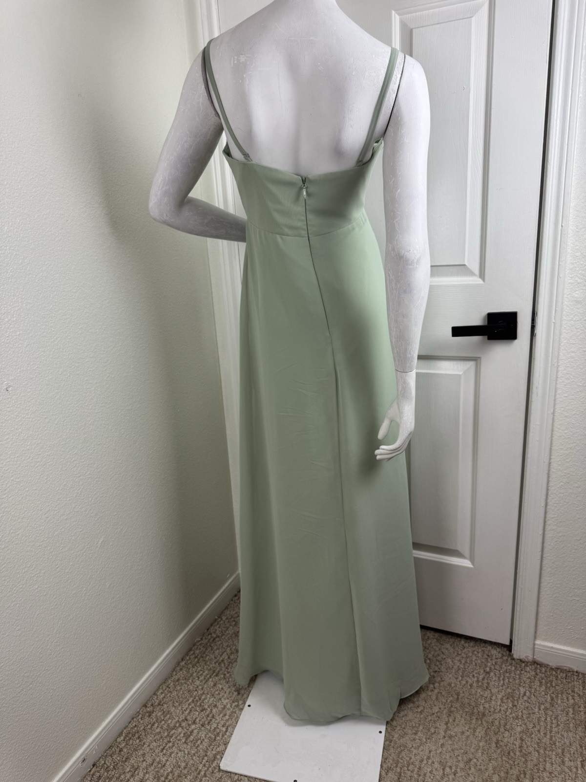 AZAZIE BECCA Agave Sheath V-Neck Chiffon Dress Size 10