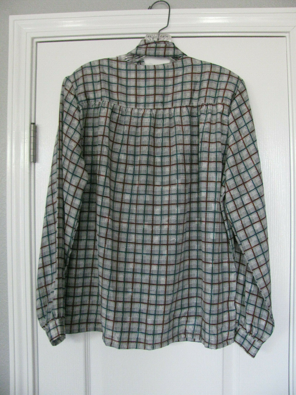 Vintage Solos by Koret Button Front with Detached Tie Long Sleeve Blouse Size 12