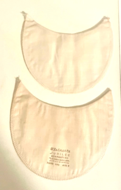 Vintage Kleinert’s Dress Shields Size 2 White Reg Shape Jubilee Soft Lingerie
