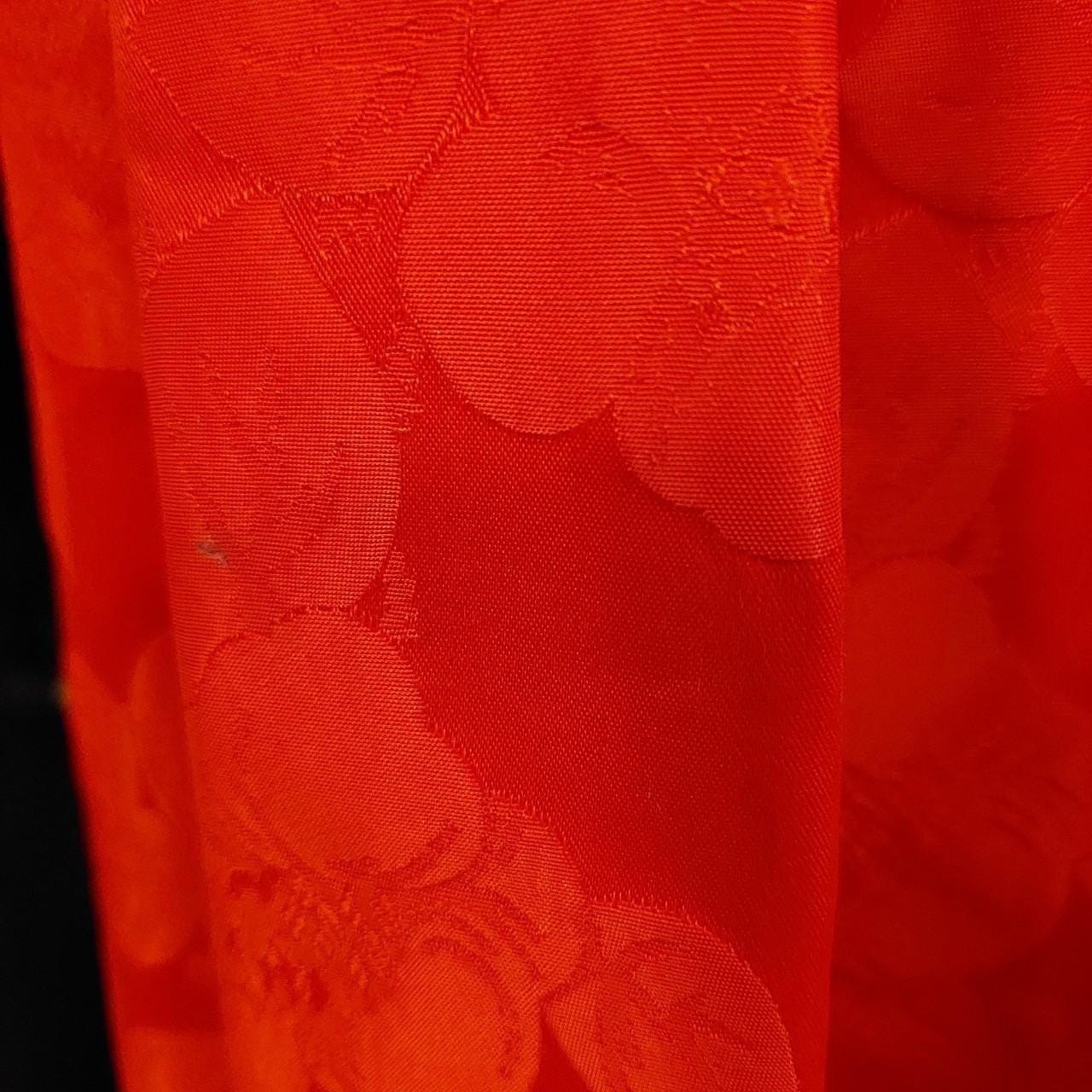 Vintage 50s/60s homemade red floral dress and top.