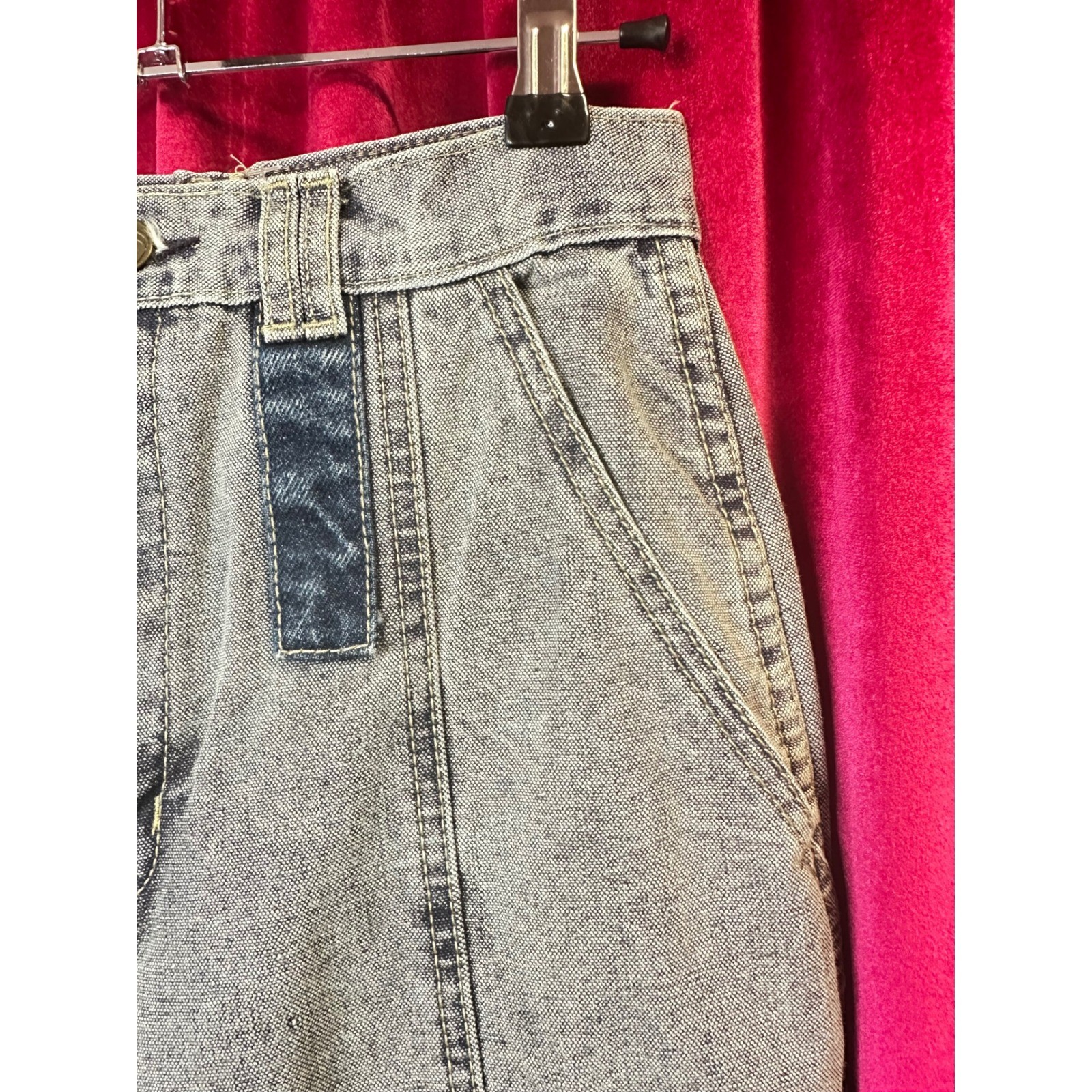 Vintage Bon Jour High Waisted Acid Wash Tapered Jeans Blue Sz 10 Retro 80s 90s