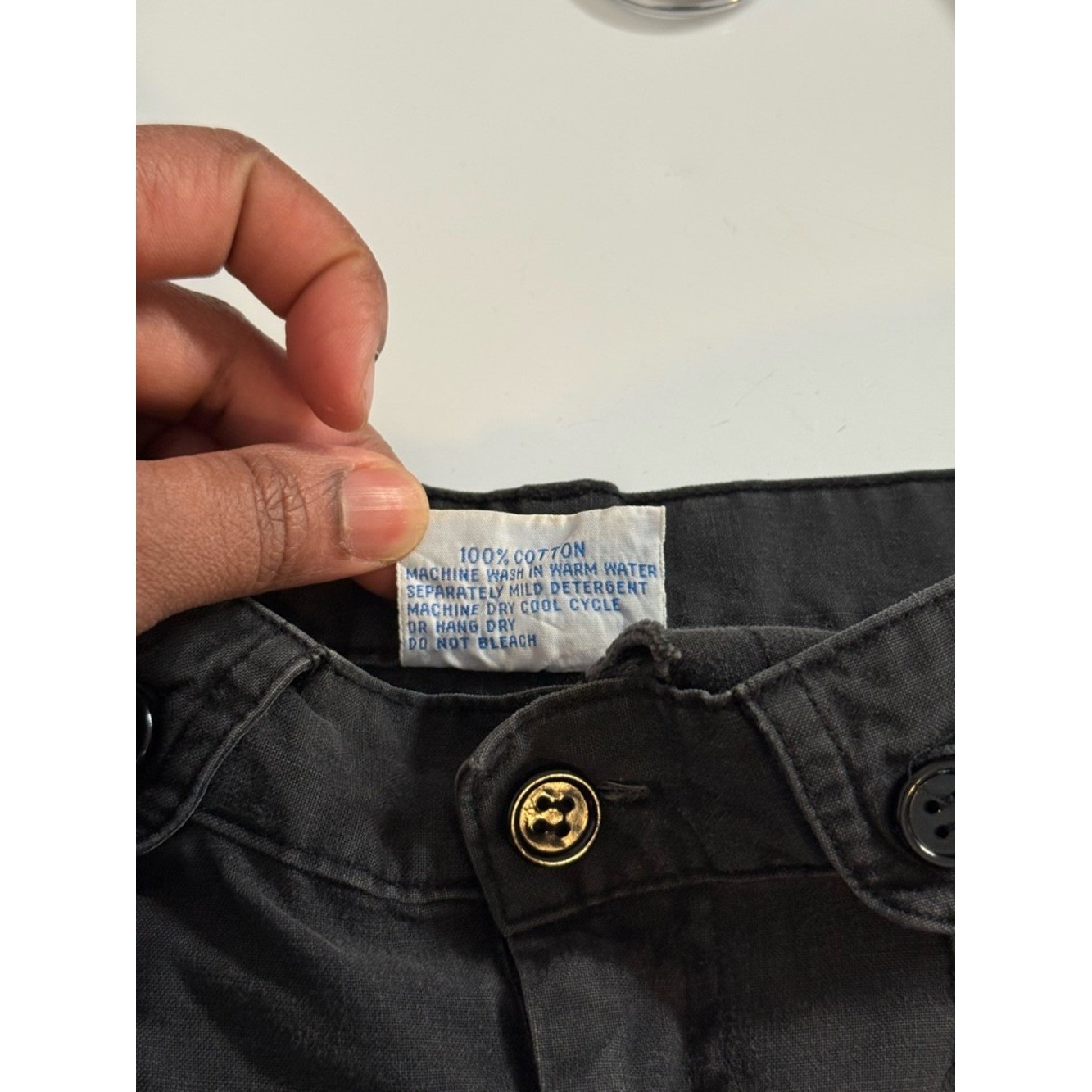 VTG Que Pasa Pleated Casual Pants With Pockets Faded Black Size 9 80s Fashion