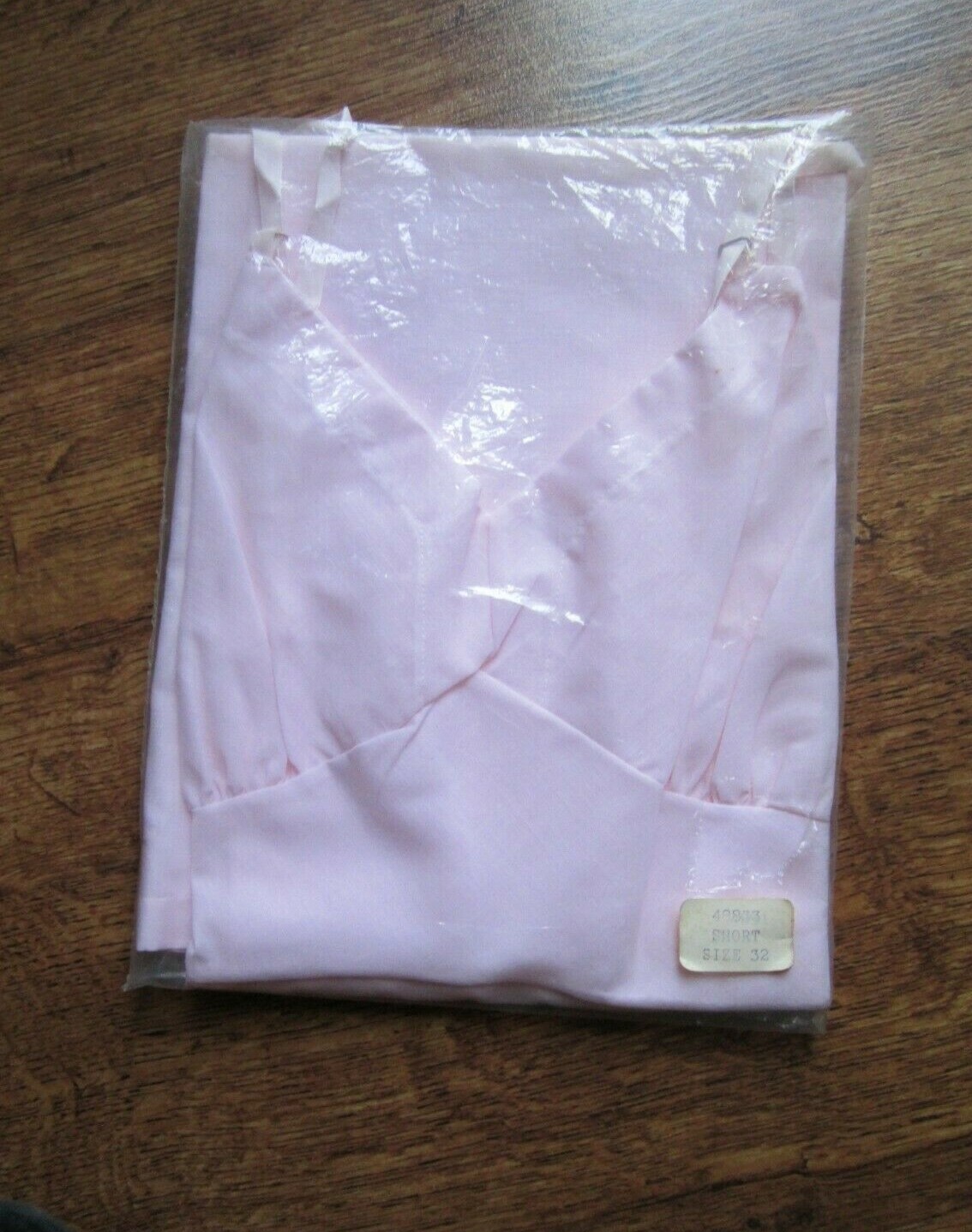 Vintage Sears & Roebuck Slip Full Size 32 Short Pink Cotton Blend NIP Opened