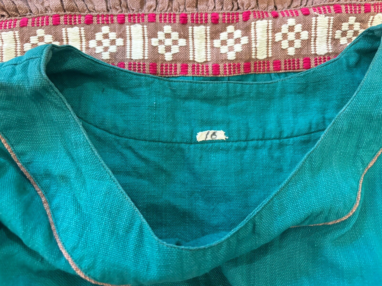 1950s Beautiful Rare Mexican Prarie Style Dress.talon Side Zip.26” Waist/17”pit