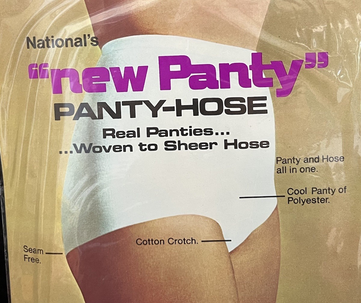Vintage Nationals New Panty Panty-Hose Size C Brown Beige Sandlefoot