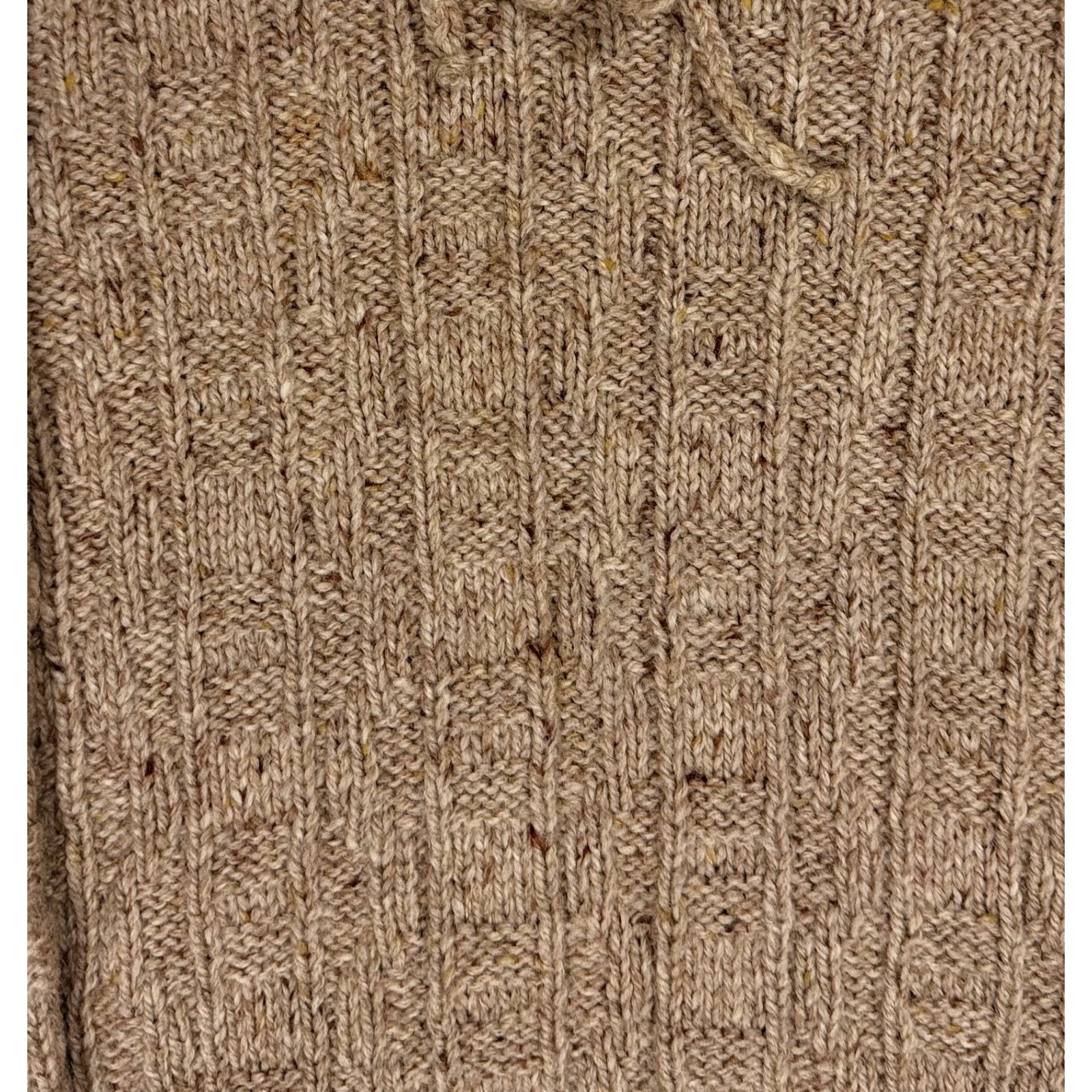 Gaelterra Woolmark loomed in Ireland New Wool light brown knit women’s 38 small