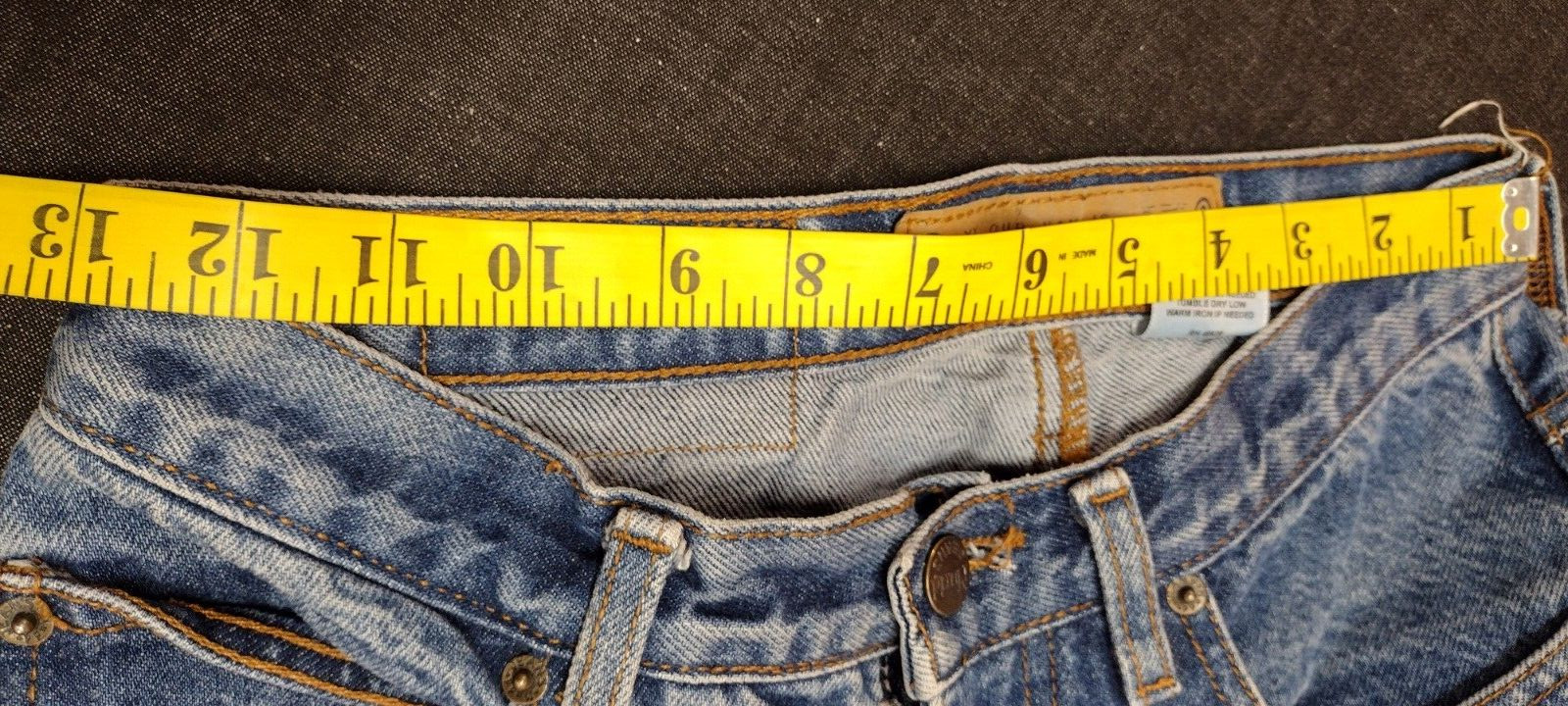 Mudd Jeans 90s Blue Denim Wide Bell Bottoms Waist 26 inch Epic SIDE SLIT