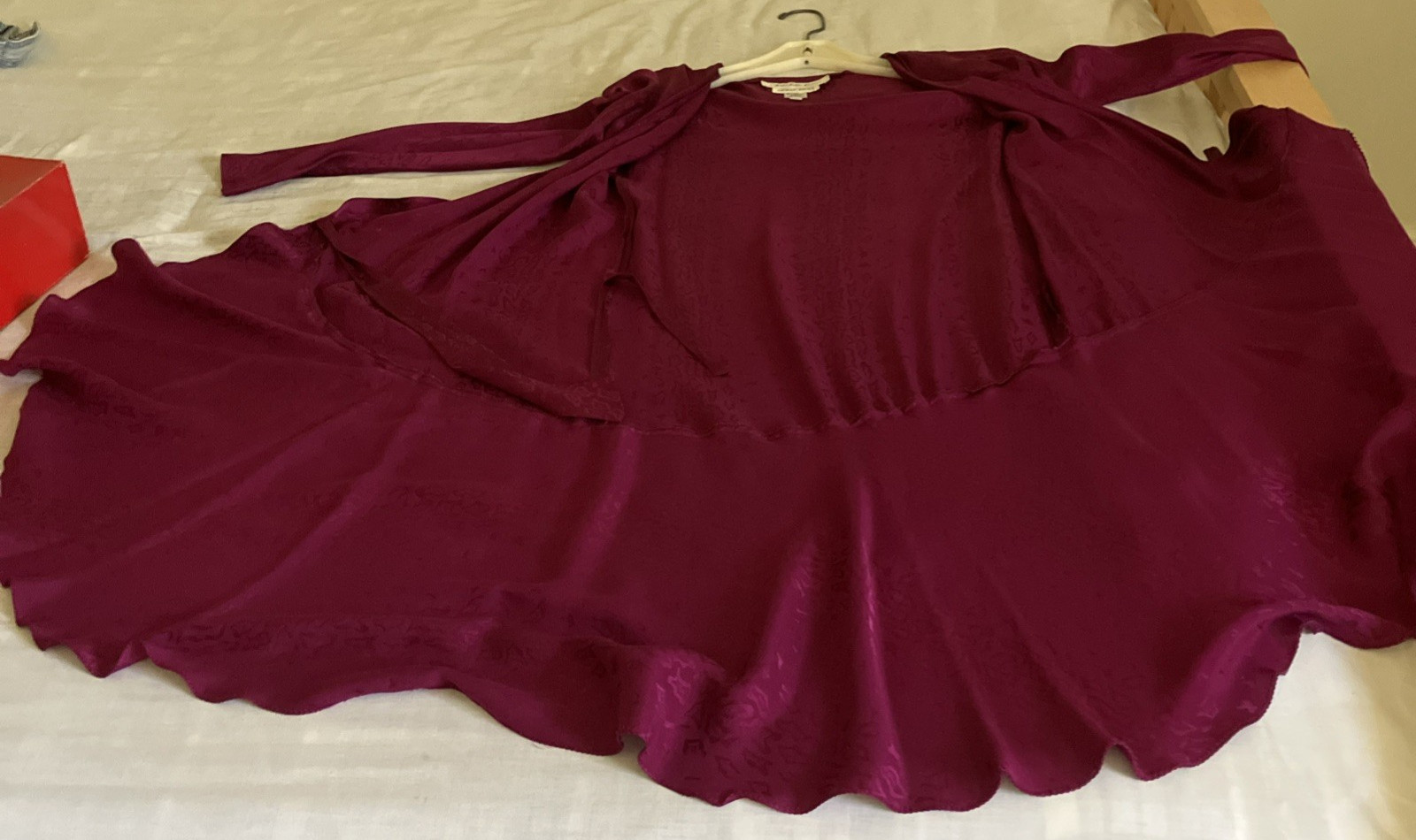 Vintage Nora Noh Saks Fifth Avenue 100% Silk Dress Fuchsia Pink Size 4