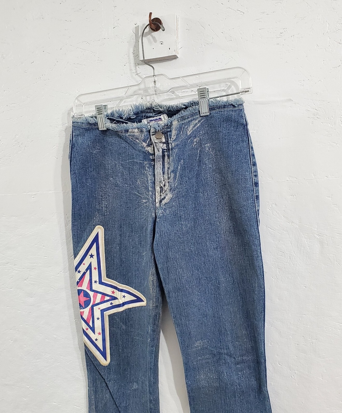 Vintage 90s JNCO Star Flare Boot Cut Jeans Women’s Size 7 Rare Punk Emo Denim