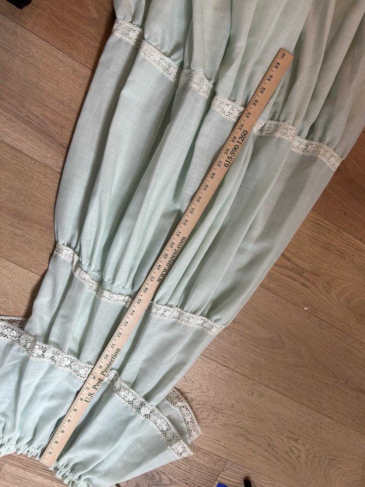 Vintage 1970’s Jonathan Logan Dress Women’s Blue Prairie Bohemian Maxi Ruffle