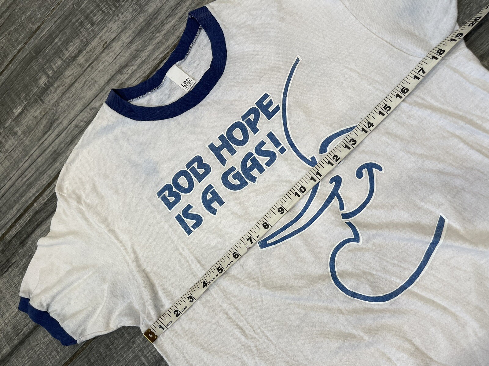 BOB HOPE IS A GAS RARE BOB HOPE TEXACO Vintage Shirt Size Large
