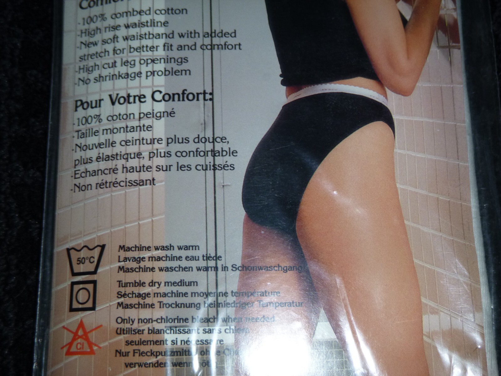 Vtg 1990 Jockey For Her French Cut Cotton Panties Underwear Sz 8 Off WHite