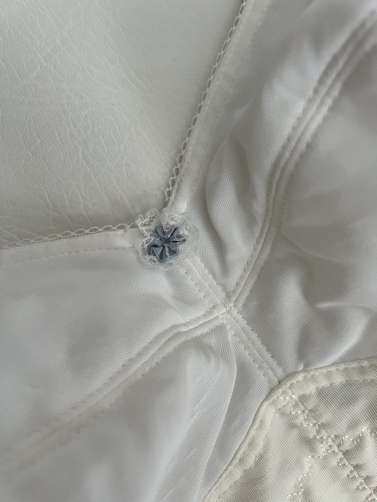 Subtract Vintage Ivory All In One Shapewear Bodysuit 38C Union Label Cottagecore