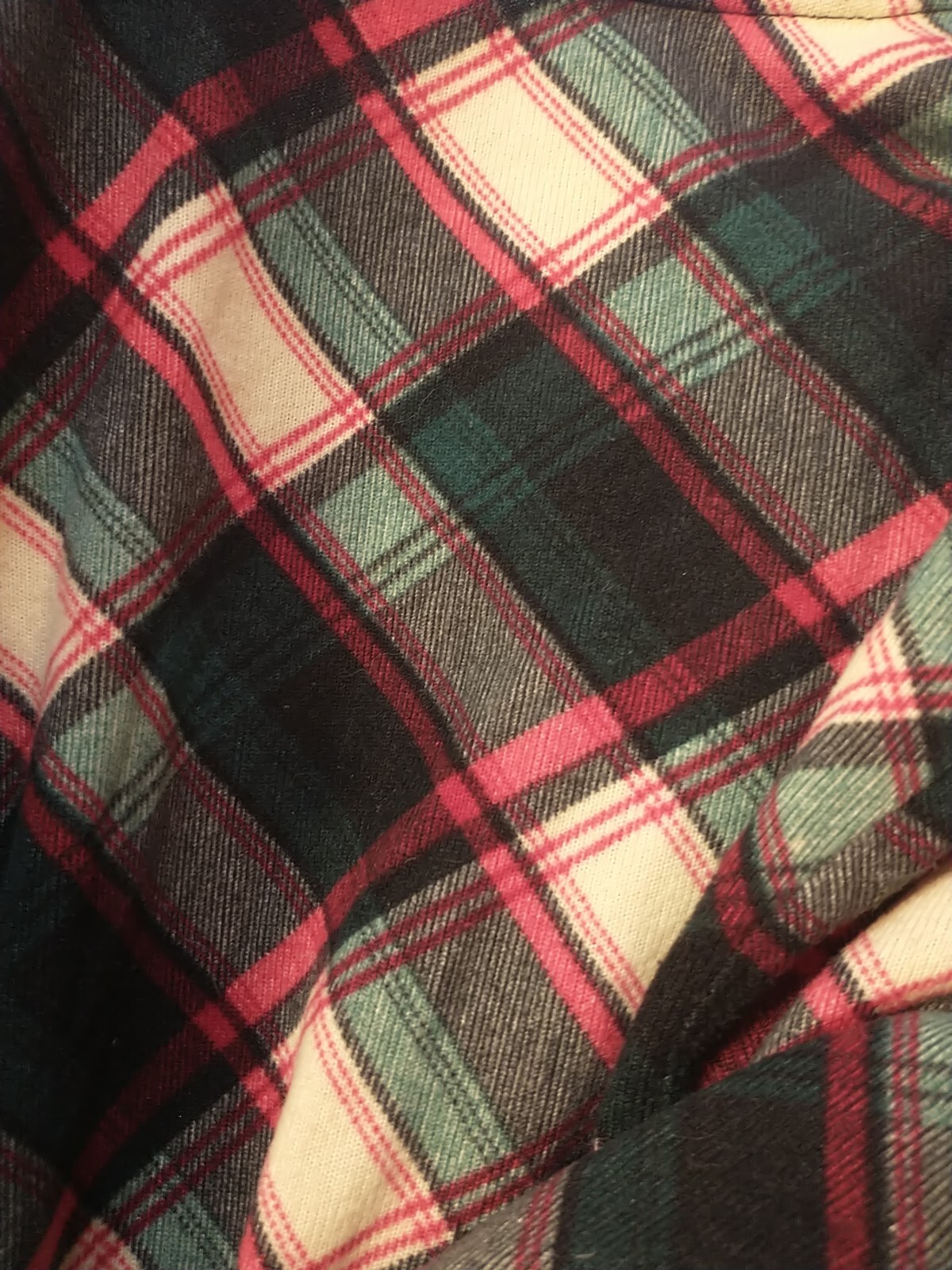 Unique Vintage Red And Green Plaid Dress