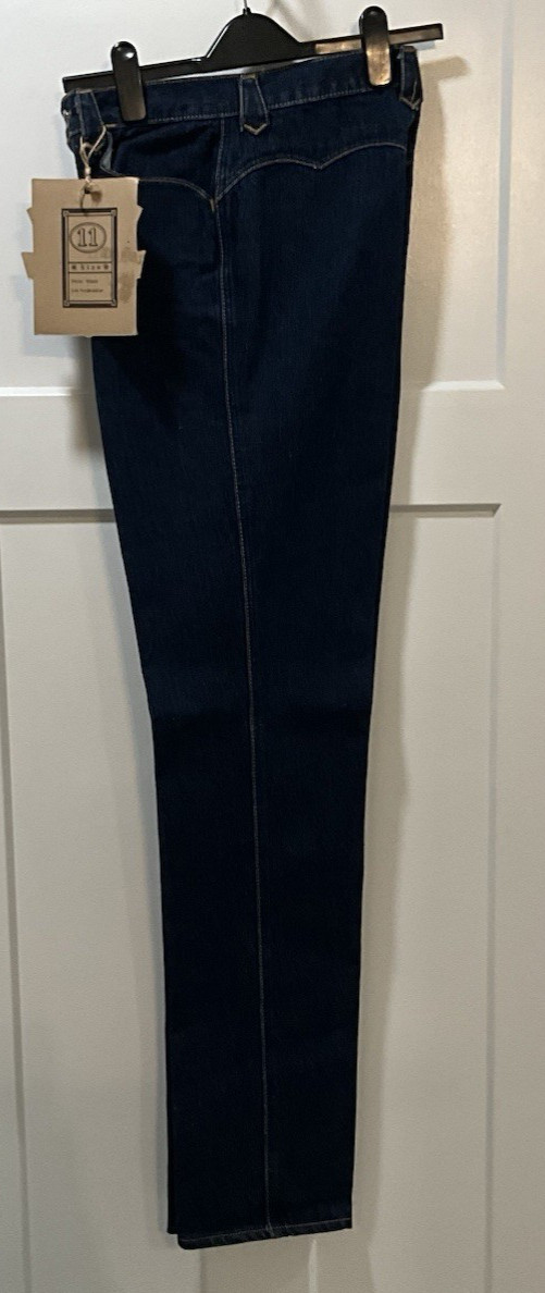 VTG Lawman Women’s Western High Rise Cotton Blue Denim Jeans Size 11 NWT’S