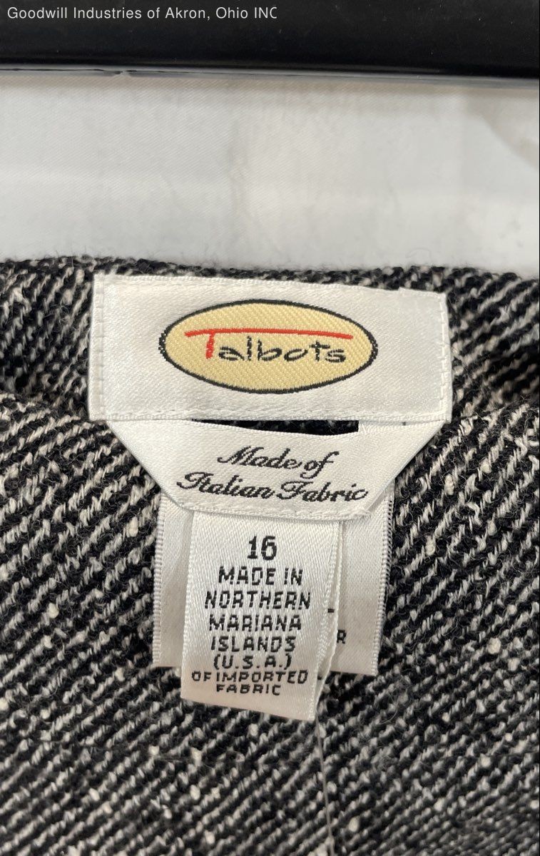 NWT Vintage 90s Talbots Women’s Gray Tweed Pencil Skirt Italian Fabric Sz 16