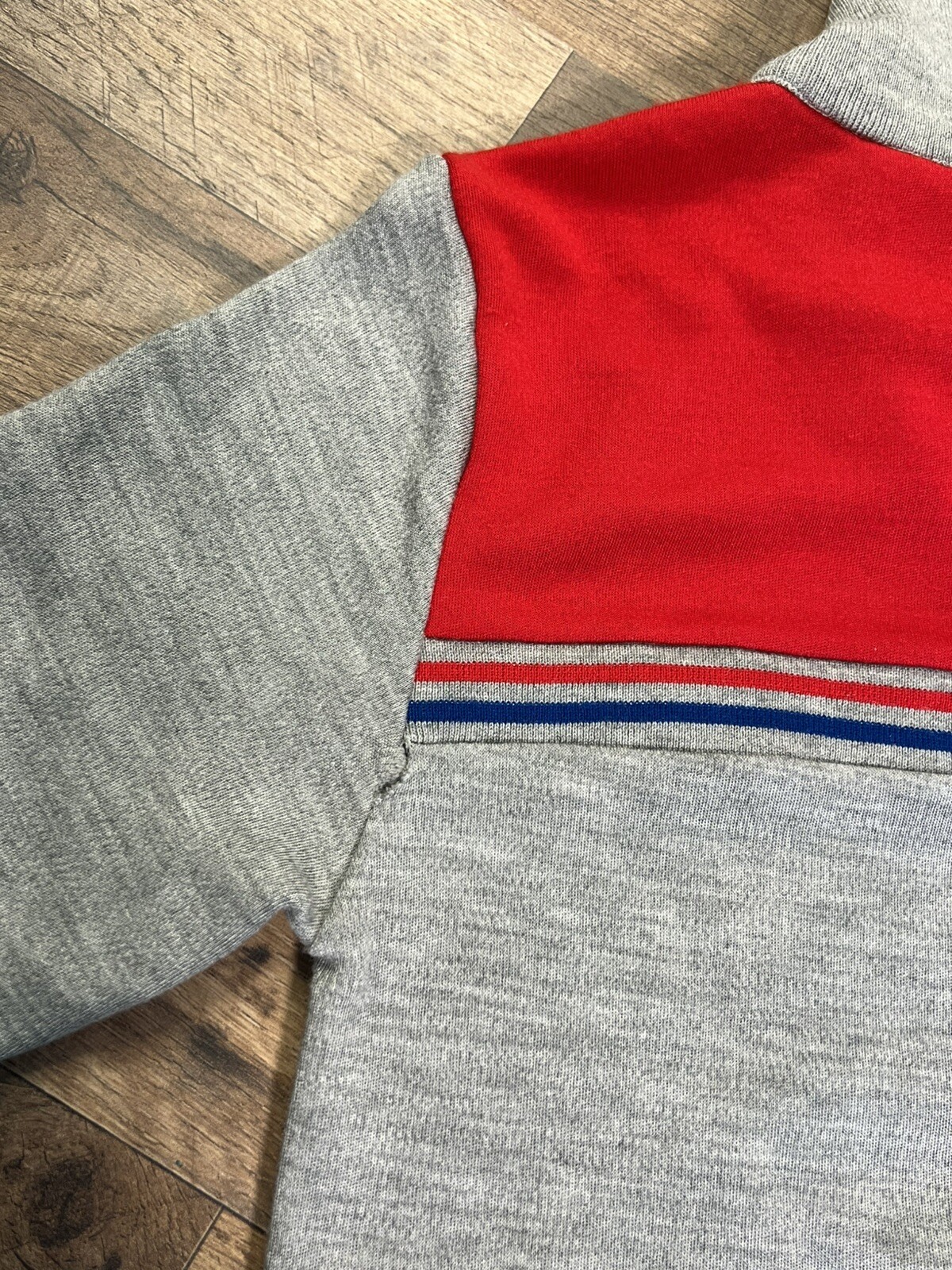 70s Sweater 1/4 Zip Acrylic Vintage Eileen High Collar Zip Pocket Medium .
