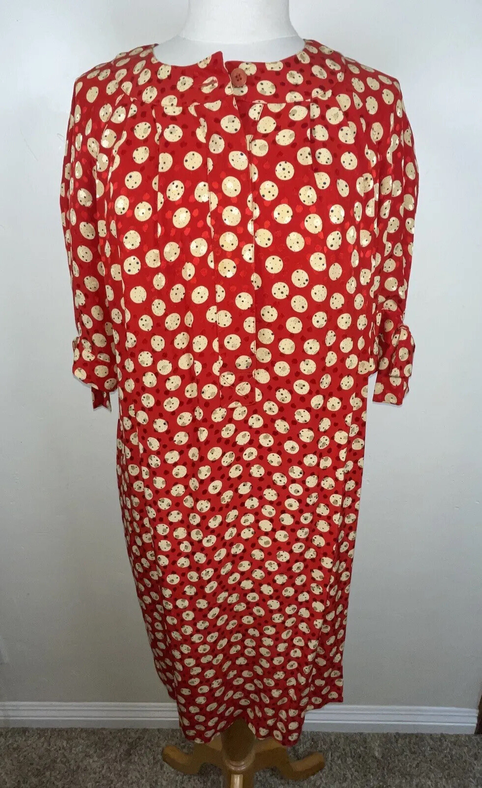 Vintage Fendi 365 silk geometric print dress 1970’s 80’s Neiman Marcus