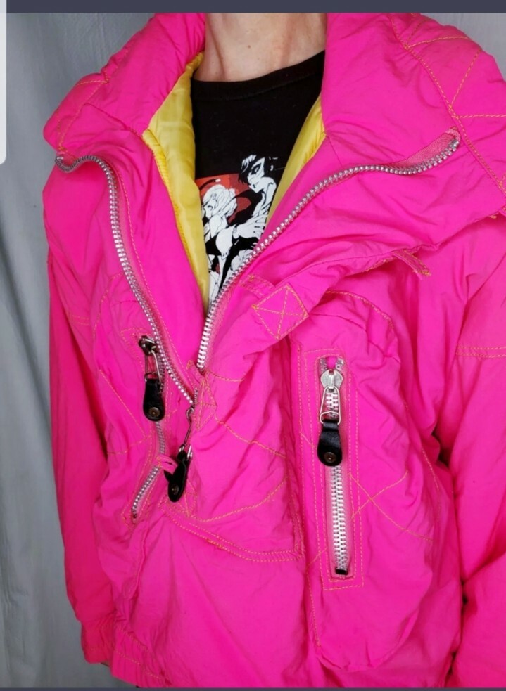 VTG 90s 🔥Fire and Ice❄ Hot Pink Small Winter Ski Jacket Sunice Rare Coat EUC