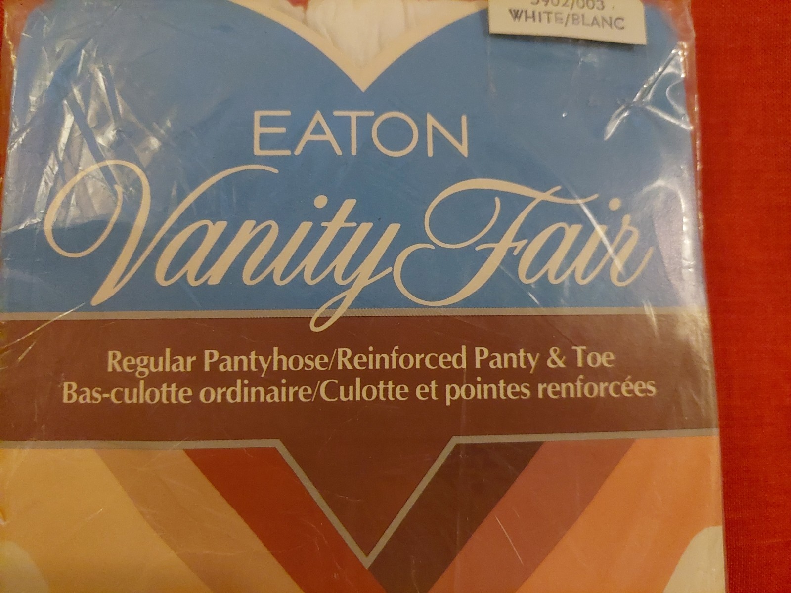 Vintage Pantyhose EATON 1 Pair Regular Color White One Size BAMA2