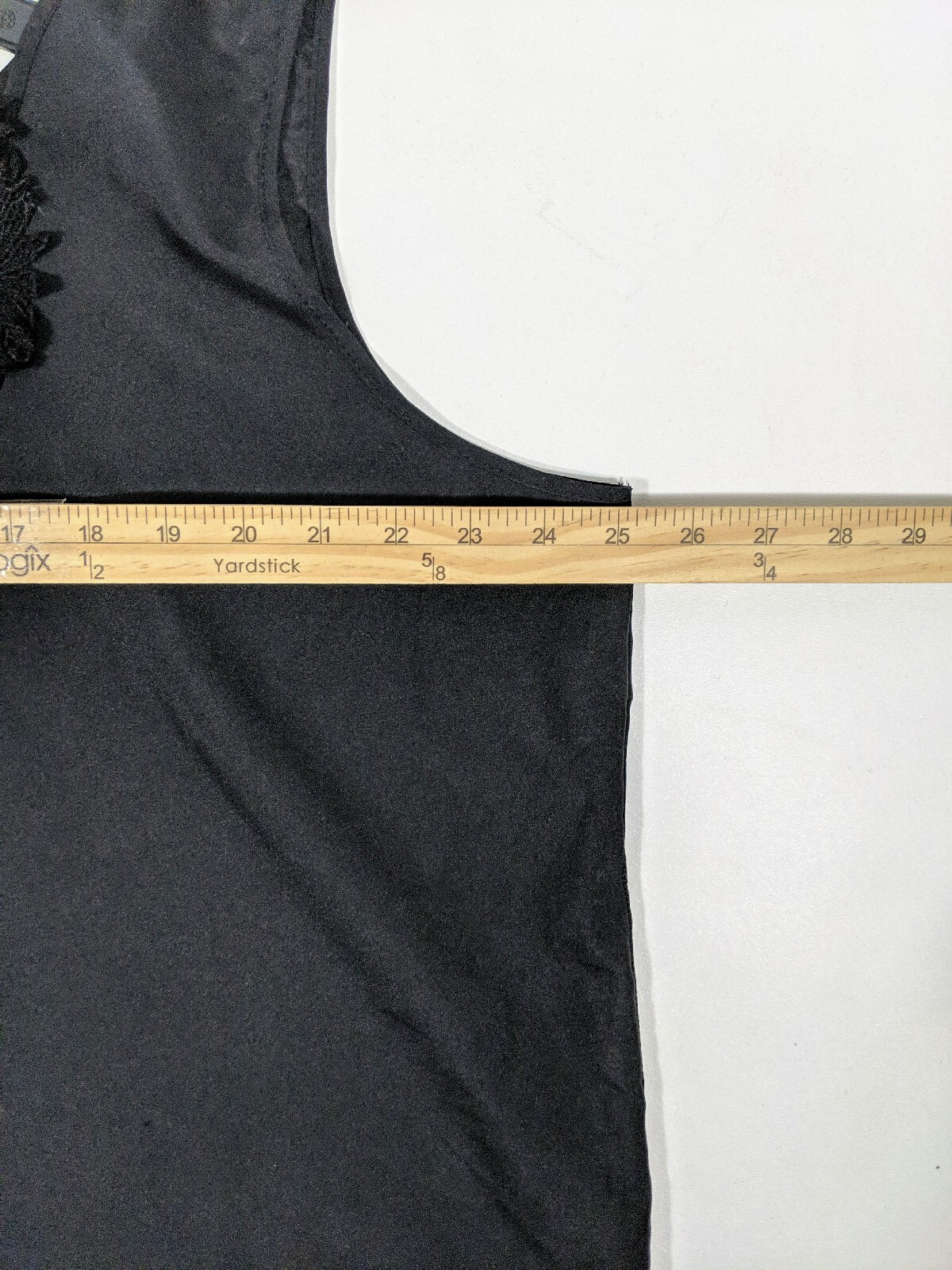 Vintage JoRo Fashion 80s Women Top Shirt Black Sleeve Less Plus Size 1X