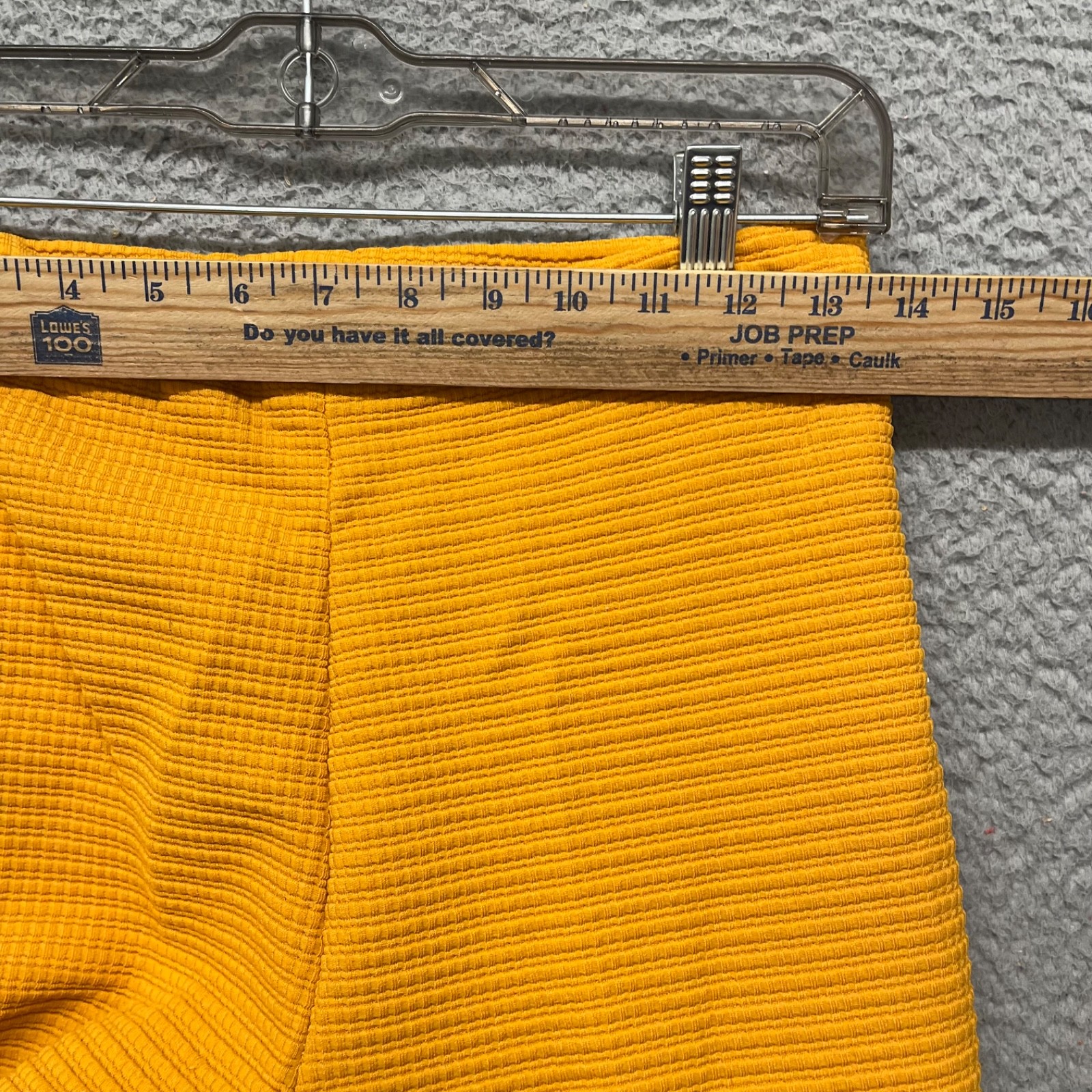 60’s Leisure Pant Set Womens S Marigold Yellow Textured Dacron Polyester 70’s