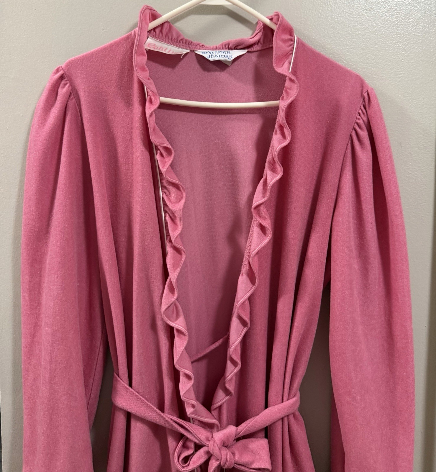 Cotillion Berkleigh Vintage Ruffled House Robe 70’s Sz 13 Cottagecore Prairie