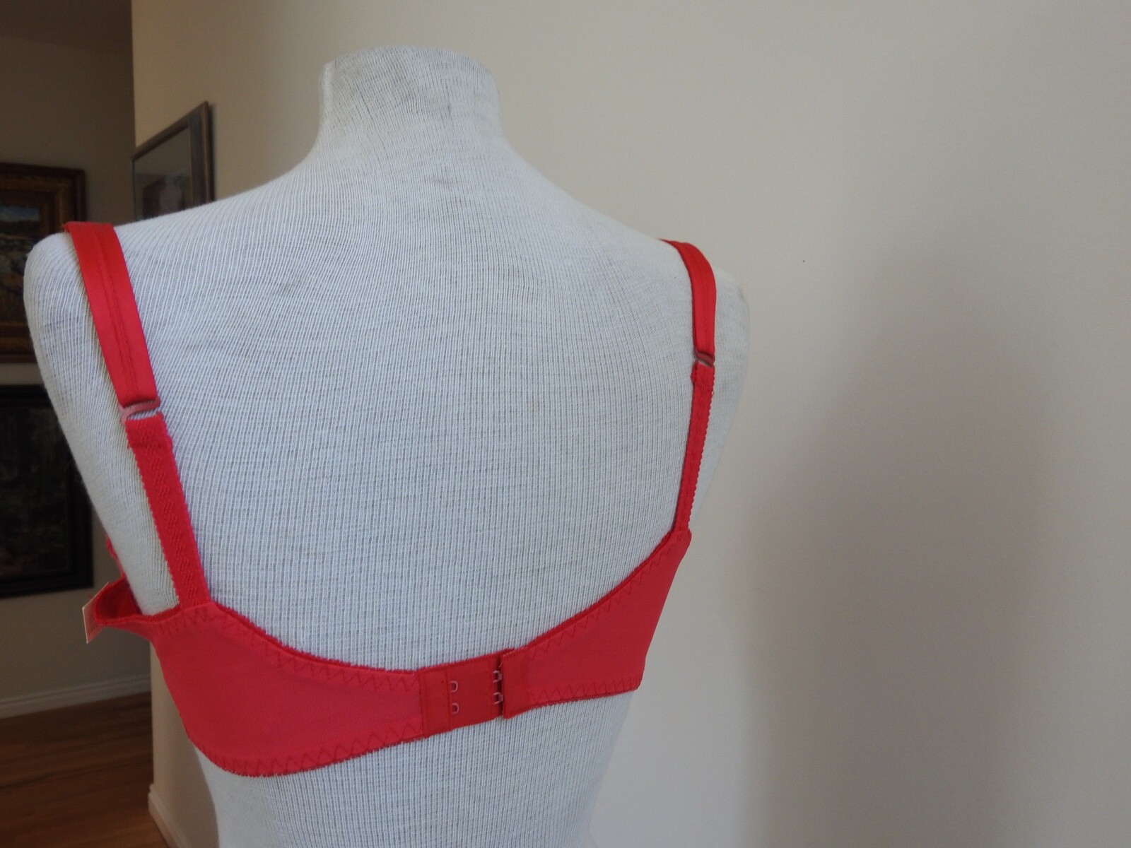 vintage NOS sexy RED LACE BRA Jezebel Renee of Hollywood 38D with original tag