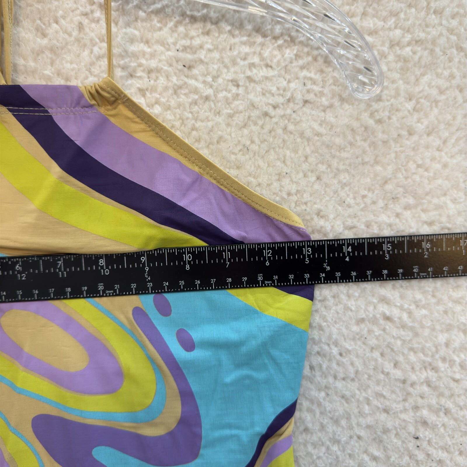 Y2K Vintage Naf Naf Halter Top Abstract Groovy Retro Rave Fairy Whimsigoth