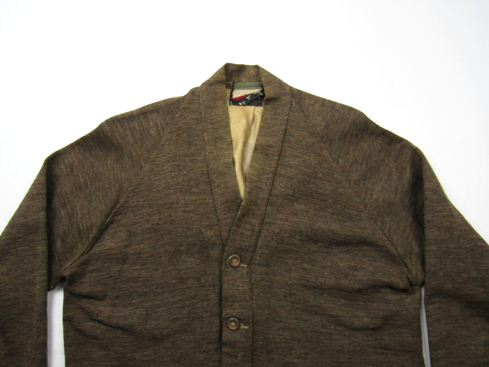 Vtg 1940s 50s Roper Knitting Co. Work Wear Knit Cardigan Sweater Mens Sz 44 40s