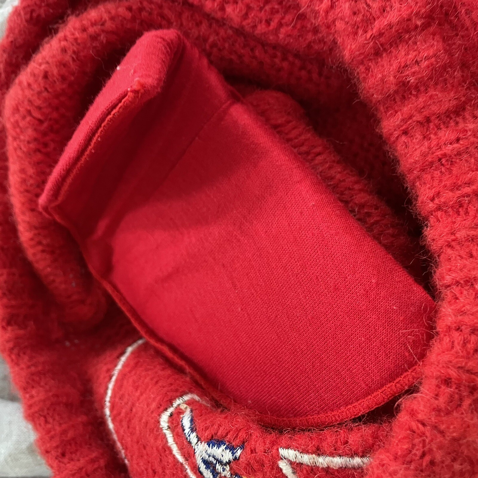 Vintage 80s 1980s Rafael Acrylic Mohair Biplane Airplane Novelty Sweater M