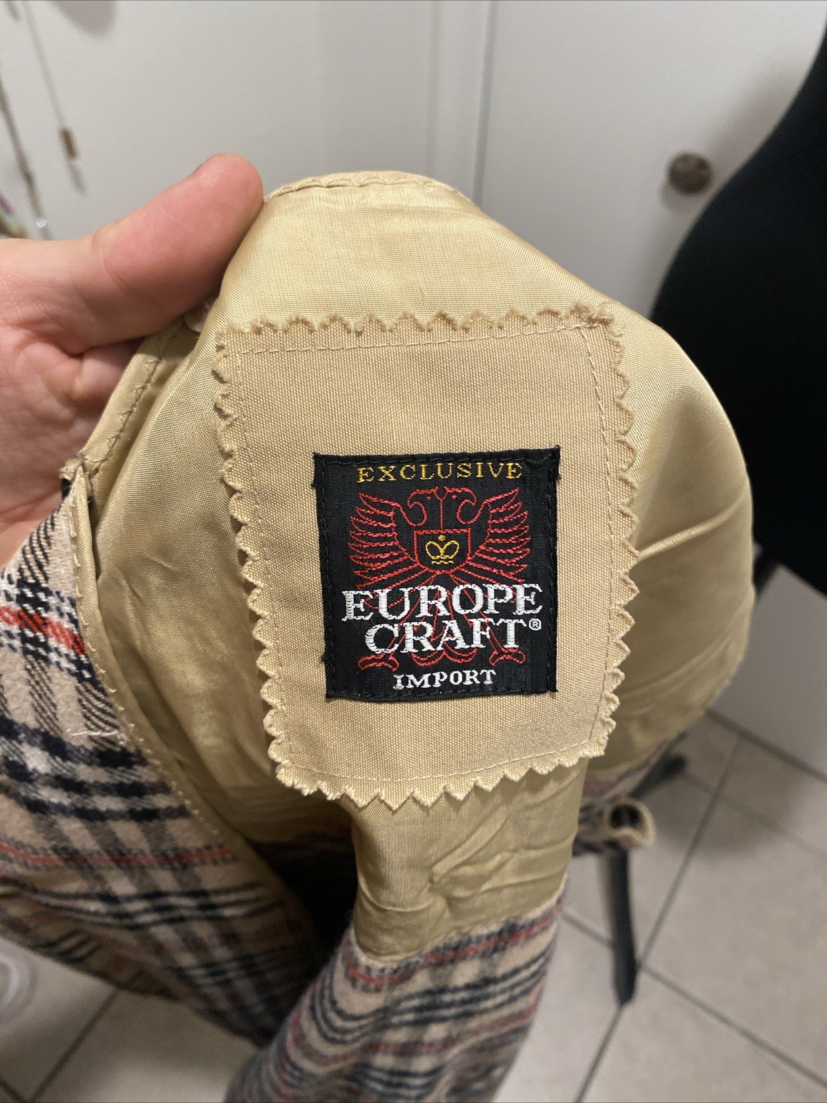 VTG Europe Craft Exclusive Import Long Vest Sack Material Inner Pocket Unique