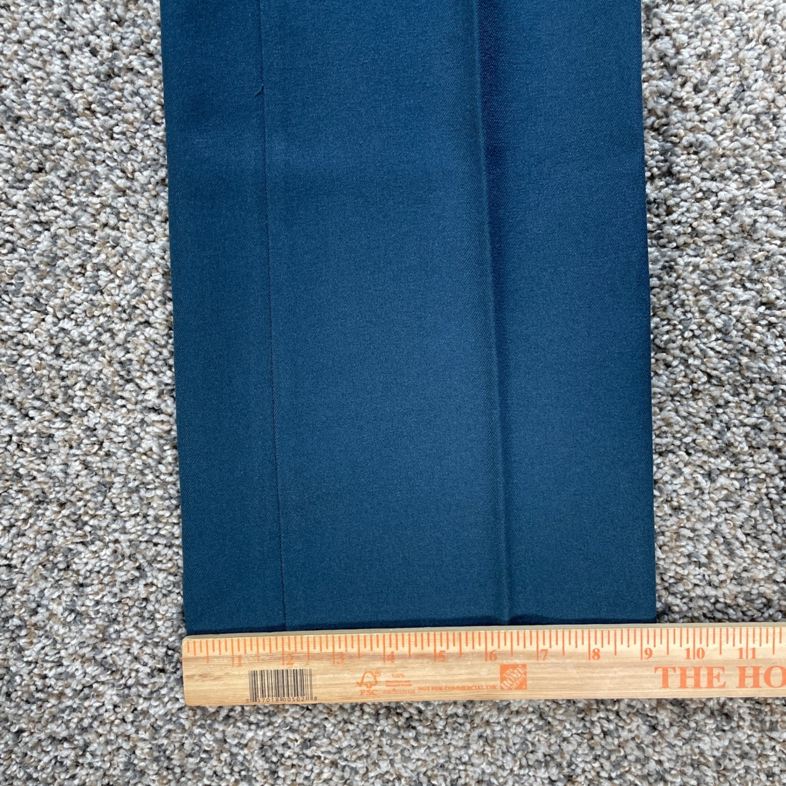 Vintage Levi’s 27×32 High Waisted Trouser Pants Teal Blue Wide Leg Polyester