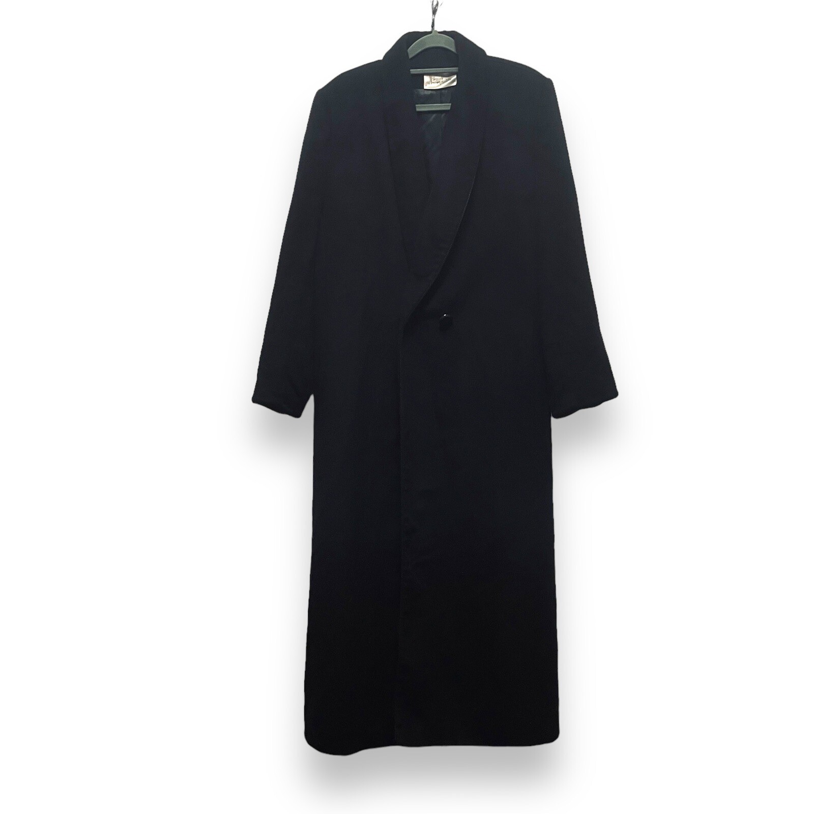 Vintage Neiman Marcus Cashmere Coat Union Made Black Women’s Size 8