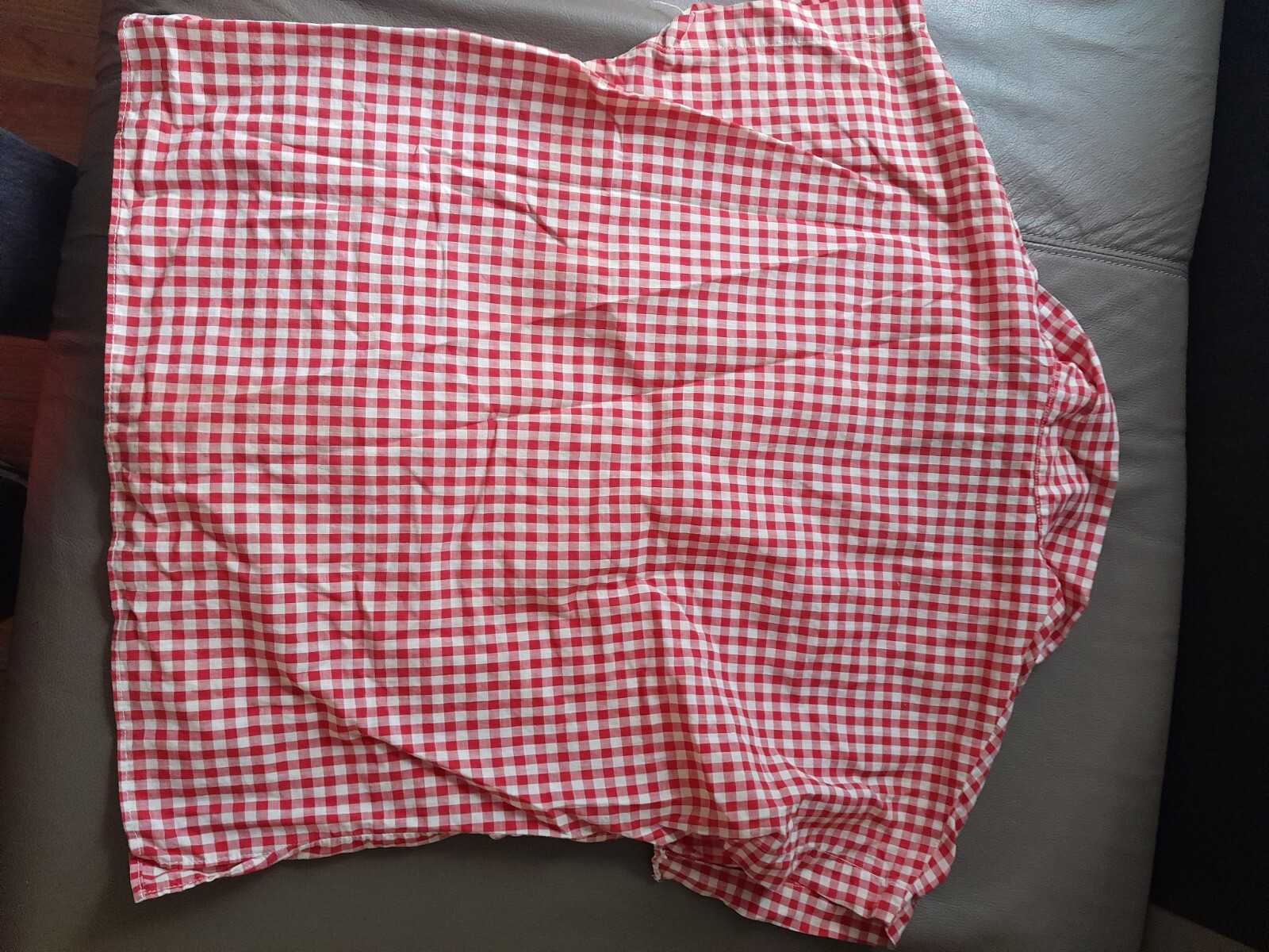 1950S LADIES BLOUSE TOP ROCKABILLY WESTERN CHECKS ROCK N ROLL LARGE XL