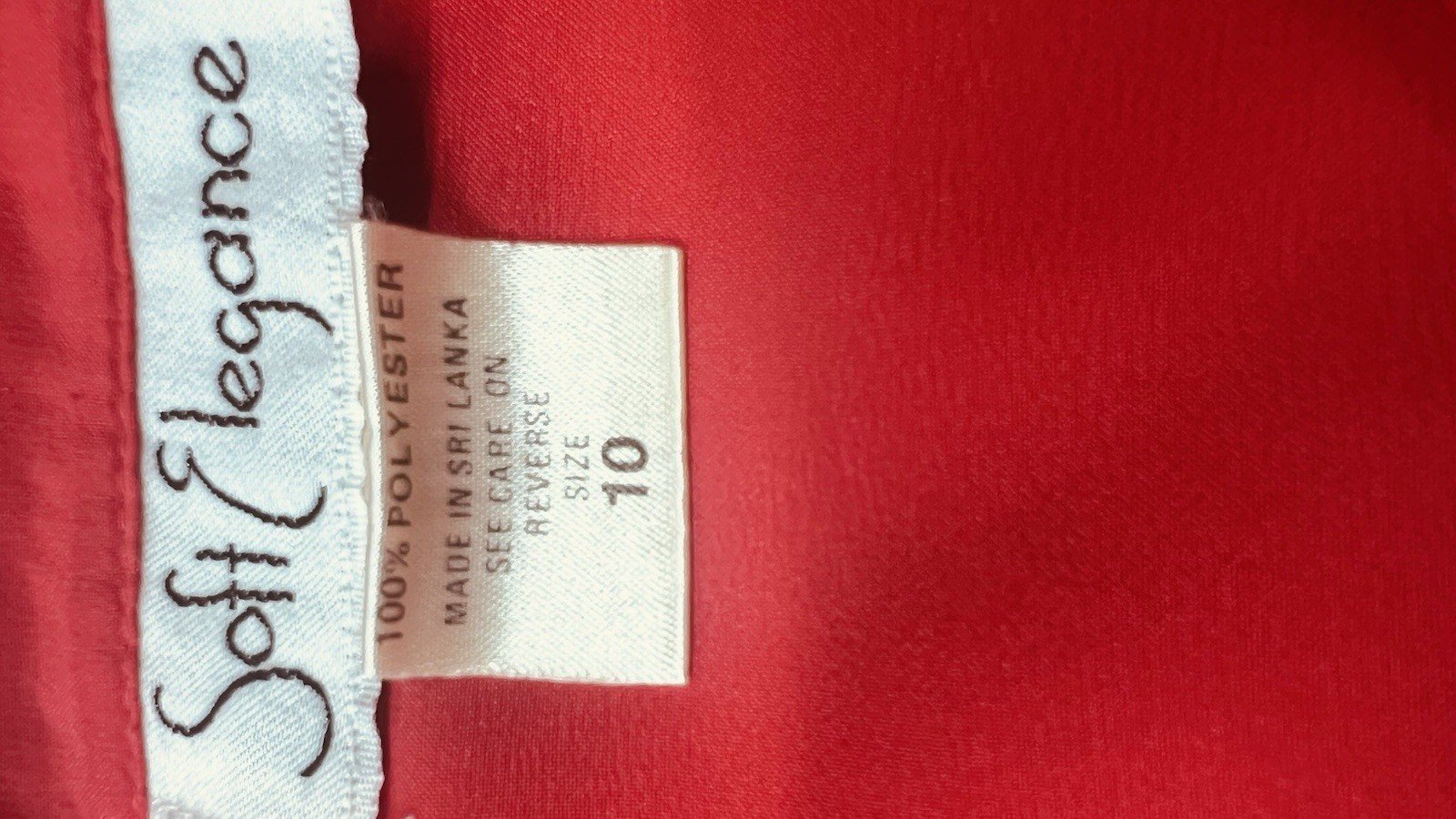 Vintage Soft Elegance Women’s Red Shirt Size 10