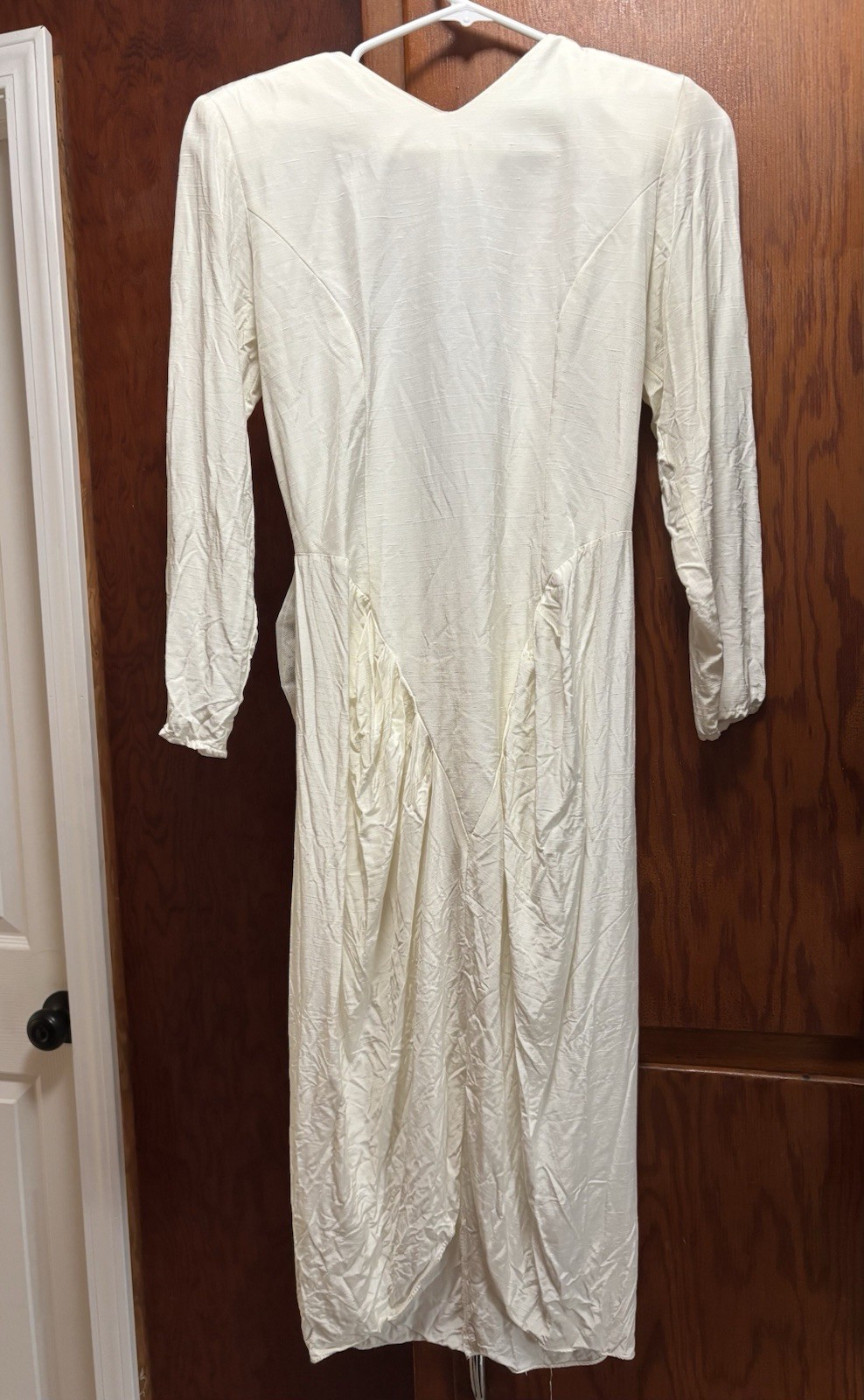 Vintage Size 6 Miss Ashlee California Women’s White Dress With Large Bow