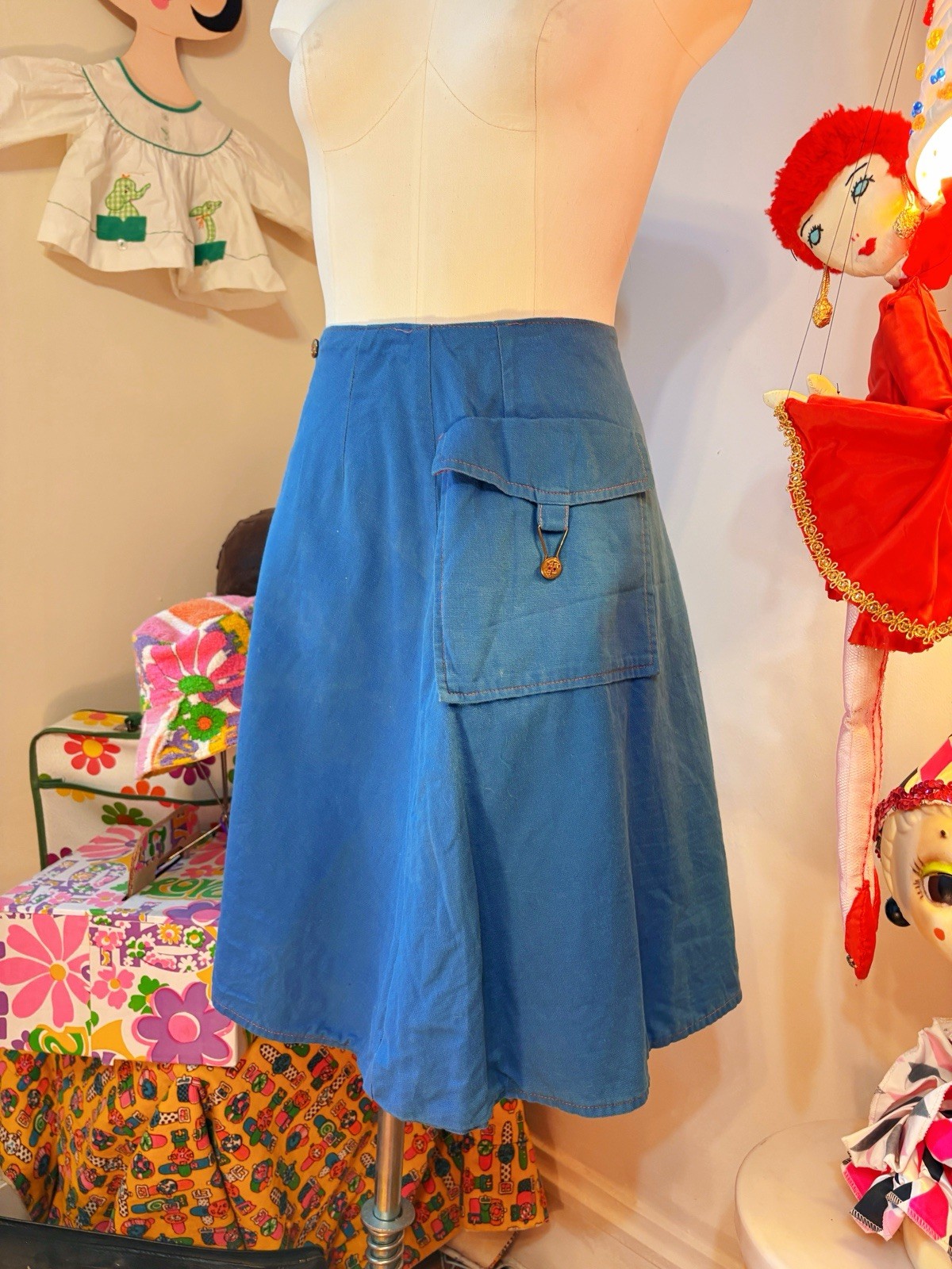 Vintage 60s Western Reversible Skirt