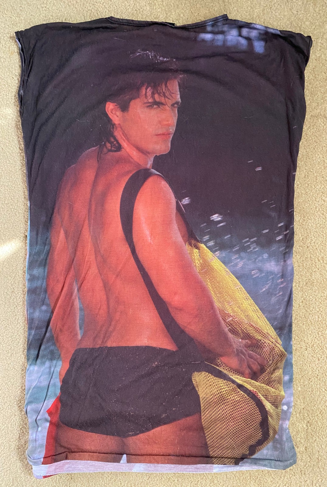 Vintage 80s Chippendale’s Intimates ROBERT Sleeveless Shirt Night gown