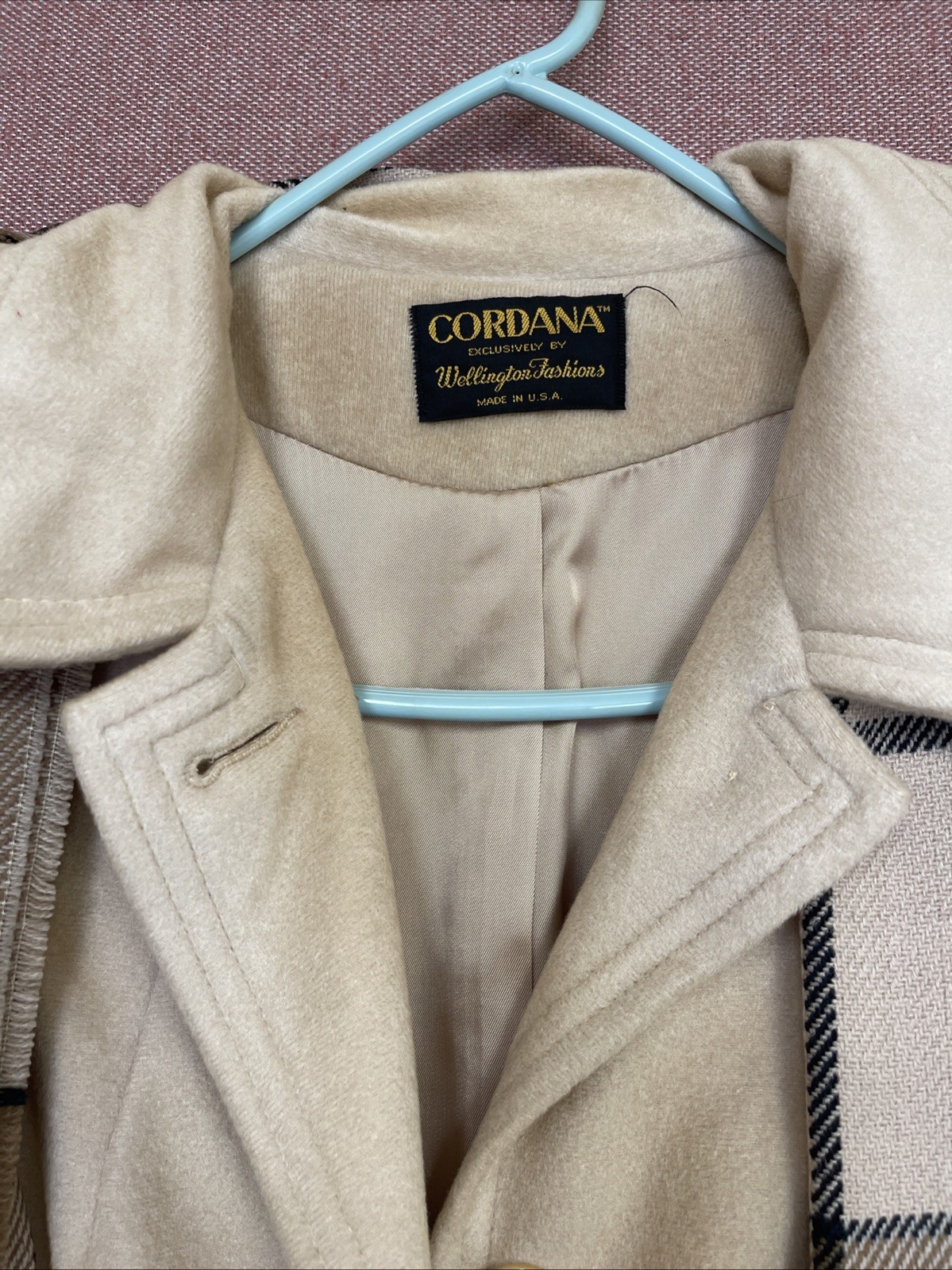 Vintage Cordana Simply Luxurious Wellington Fashions Celanese Arnel Long Coat