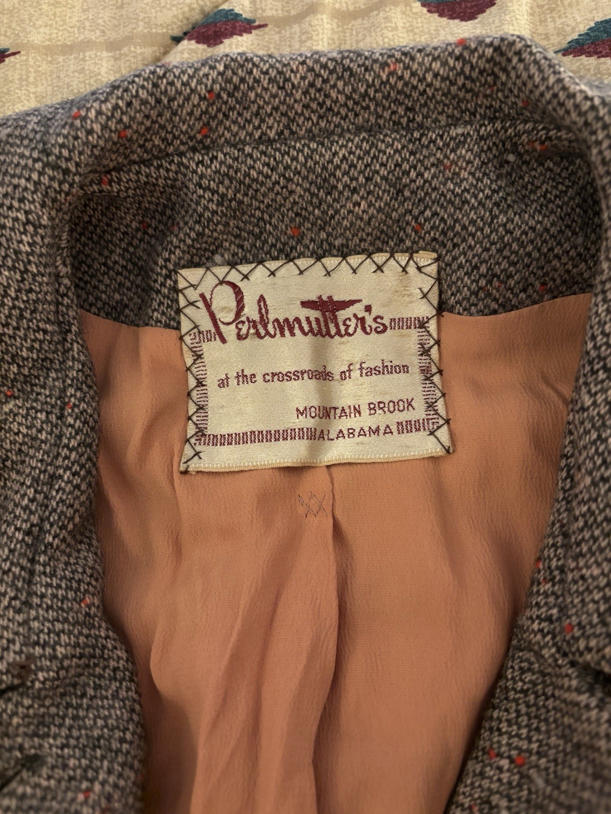 Vintage 1960s Women’s Tweed Jacket Union Made In New York