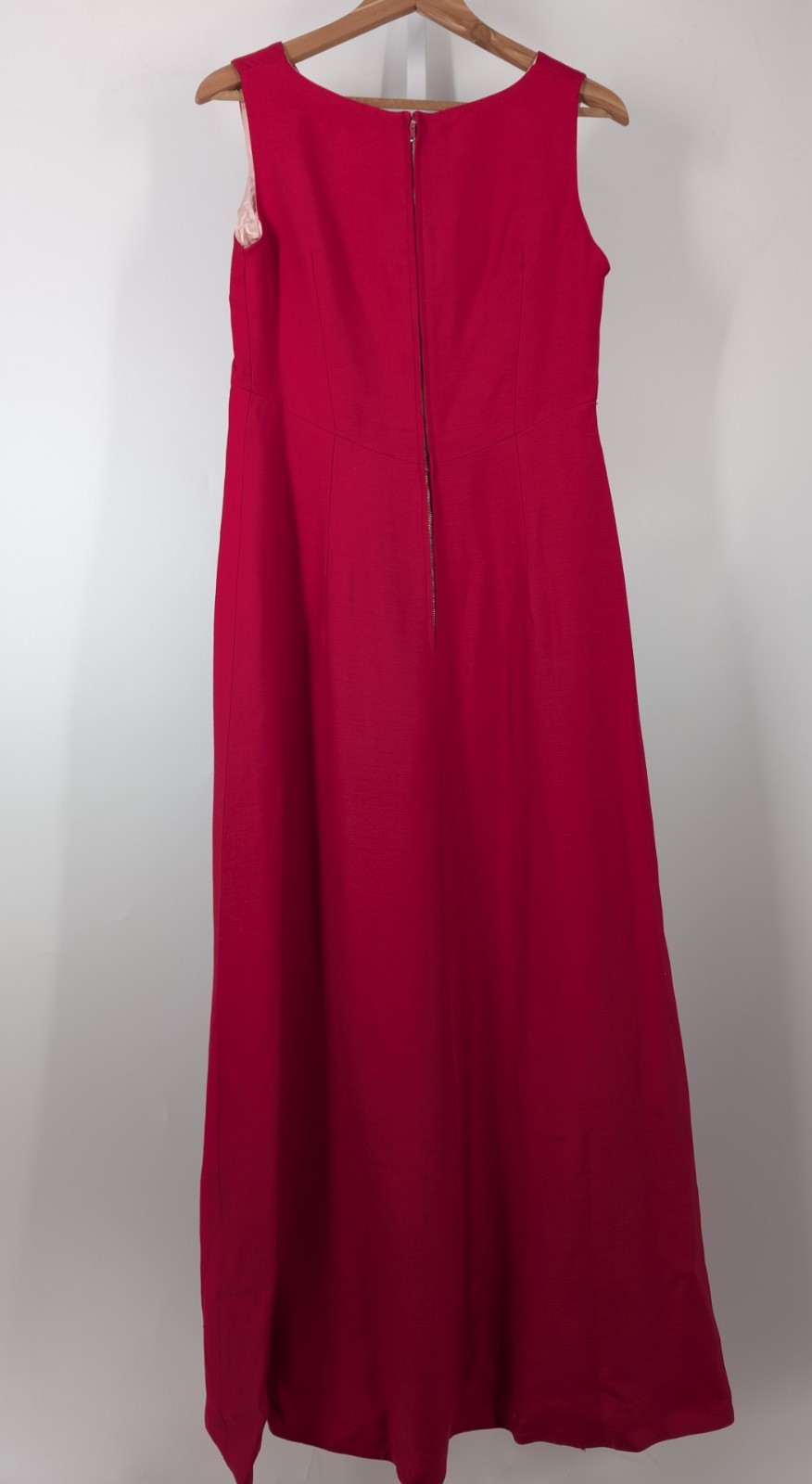 B Altman Co New York Vintage 40s 50s Fuscia Pink Bow Gown Dress 34″ USA Bespoke