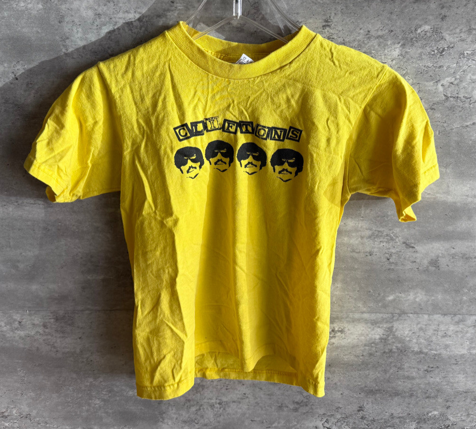 RARE Vintage The Cliftons San Jose Jonny Manak Punk Rock Band Tshirt Sz 10 / 12