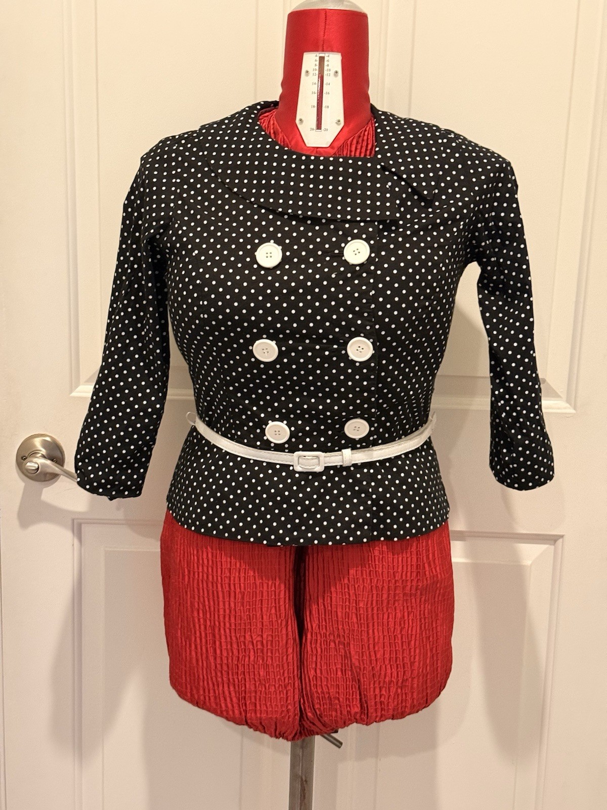 Women’s Early 2000’s Rock Steady Size L Black Double Breasted Button Down Top