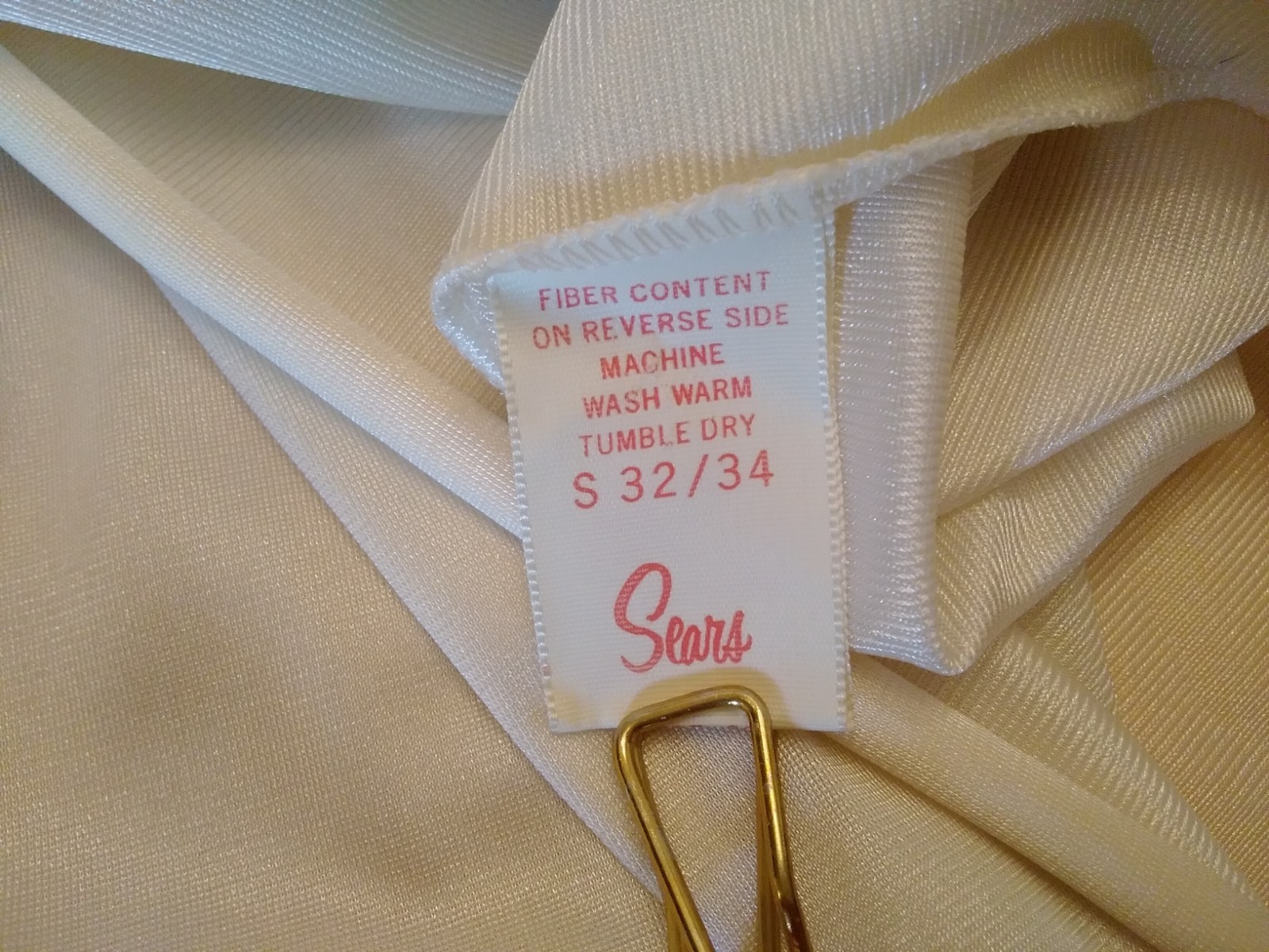 Vintage Sears 2pc Embroidered Bodice Long Nightgown & Robe Small 32/34