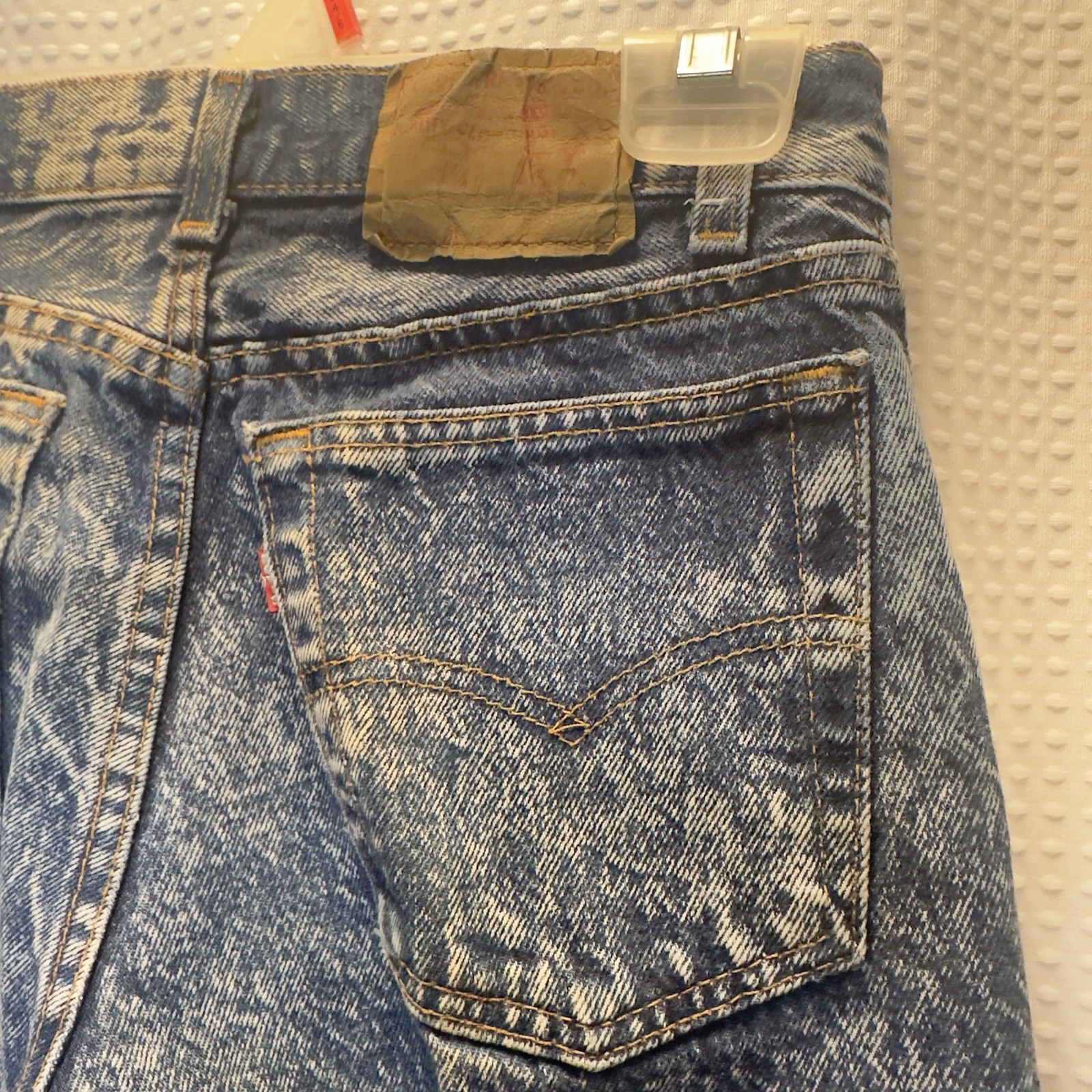 Vintage Crisp 80-90’s Levi’s Button Fly 701 Student Jeans Acid Wash 26×28 USA
