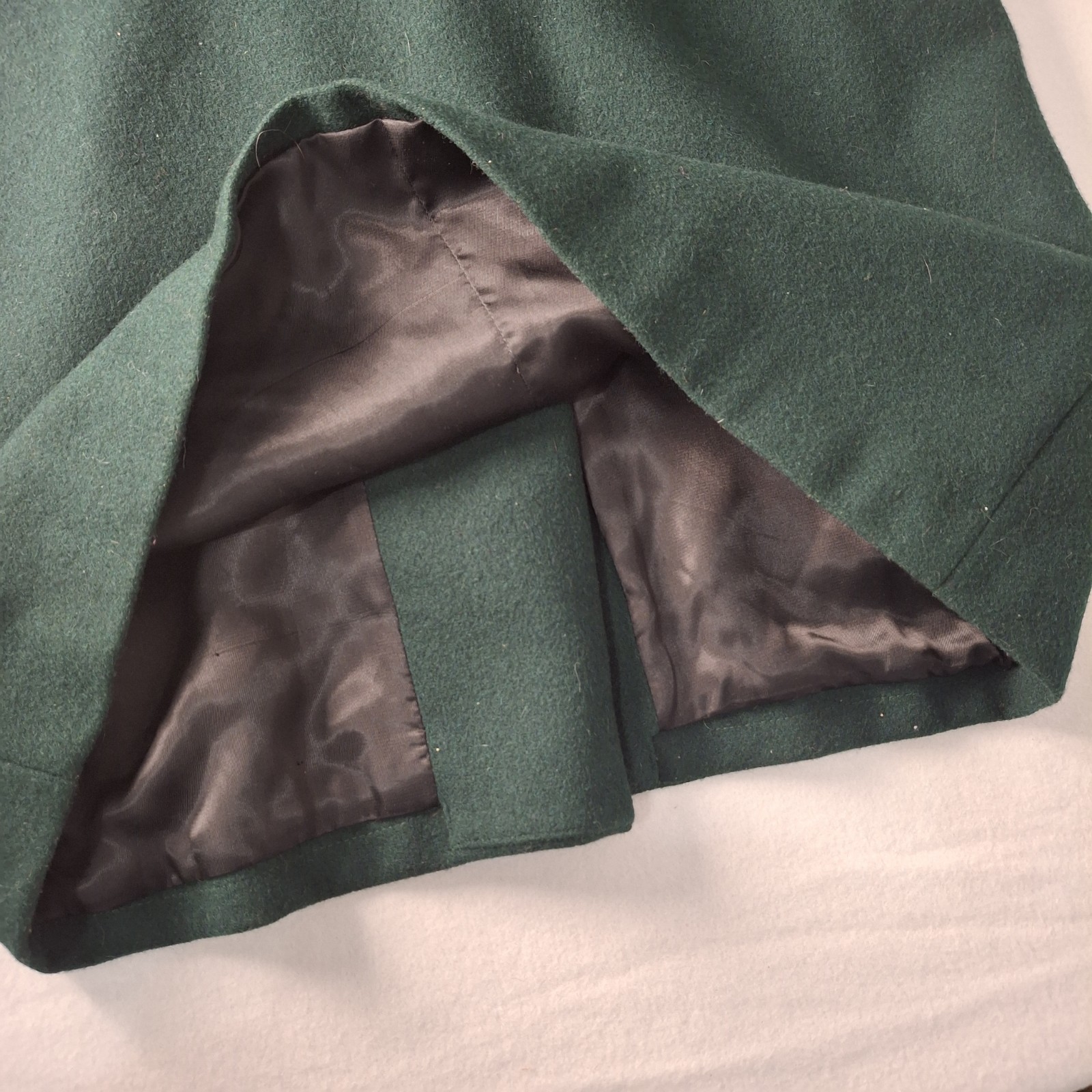 VTG Set Karizma East Wool Maxi Coat & Scarf/Gloves Made Russia Hunter Green 10 M